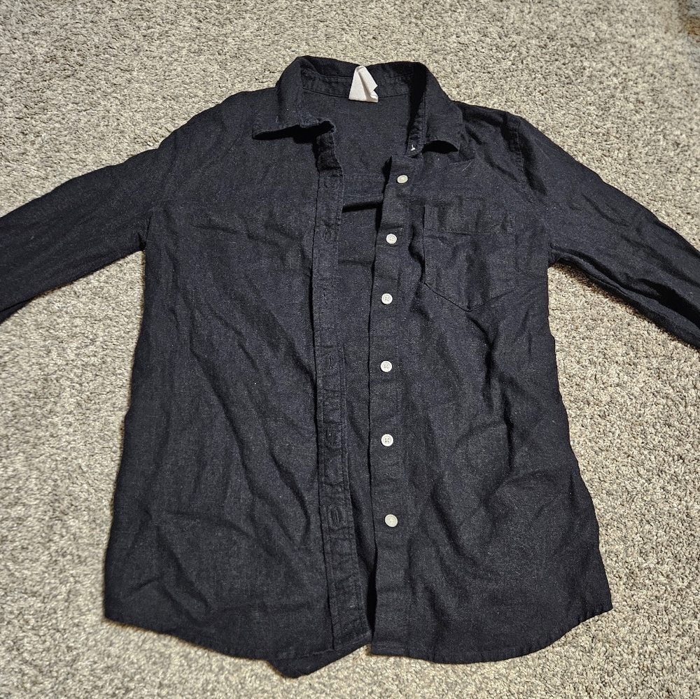 GAP The Easy Shirt Black Button-Up